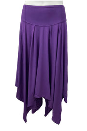 Renaissance Skirt Lycra Skirt Stretch elastic Waist Purple