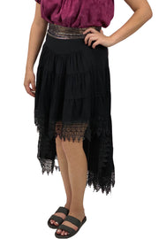 Renaissance Skirt Steampunk Skirt Pirate Skirt Black