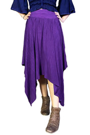 Renaissance skirt Fairy hem skirt Purple