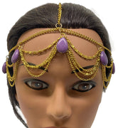 Chainmail Head Jewelry Forehead jewelry Indian Tika