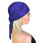 Pirate bandana head scarf face mask Purple