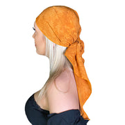 Pirate bandana head scarf face mask Saffron