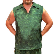 Men's sleeveless Pirate Shirt green
