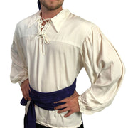 Mens Pirate shirt pirate top cotton pirate gear white