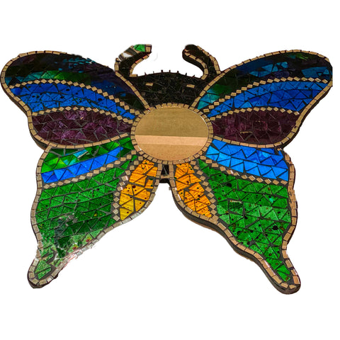 Butterfly Mirror, Stained Glass Butterfly
