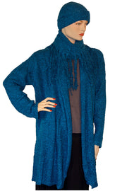 Womans knit acrylic woll sweater Blue