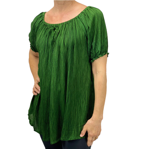 Womans renaissance top pirate blouse Green