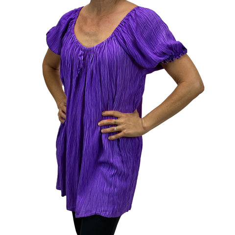 Womans Renaissance blouse pirate top Purple