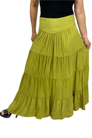 womans renaissance skirt hoop skirt Lime