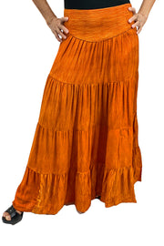 womans renaissance skirt hoop skirt saffron