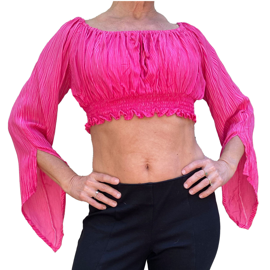 Renaissance Top - Pirate Top - Crop Top Long Sleeve – Lost Island