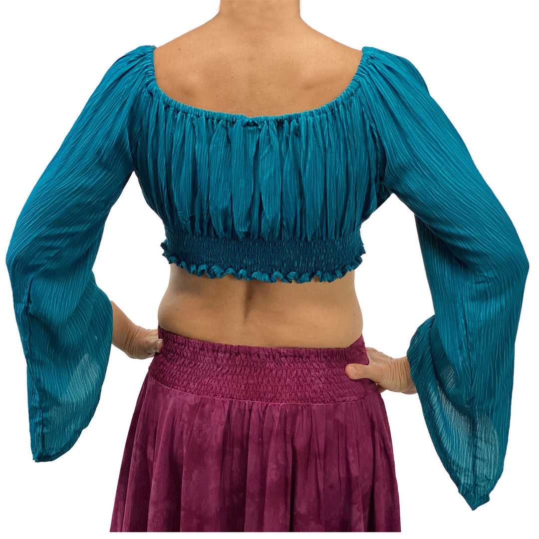 Renaissance Top - Pirate Top - Crop Top Long Sleeve – Lost Island