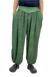 mens renaissance pants pirate pants elastic pocketed pants green