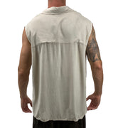 Mens Renaissance Sleeveless Shirt mens pirate shirt Off White