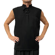 Pirate Renaissance Shirt Sleeveless Black