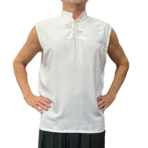 Pirate Renaissance Shirt Sleeveless White