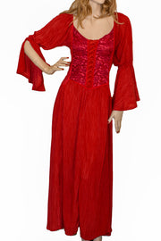 Renaissance Dress Victorian Dress Red