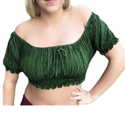 womans Renaissance Top Pirate Top short sleeve Green
