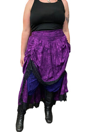 Renaissance Skirt Steampunk Skirt Pirate Skirt violet