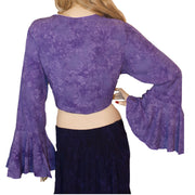 Womans Gypsy Top Renaissance Top Belly Dance Top Back view