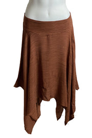 Renaissance skirt Fairy hem skirt Brown