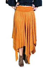 Renaissance skirt Fairy hem skirt Saffron