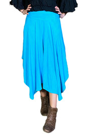 Renaissance skirt Fairy hem skirt Turquoise
