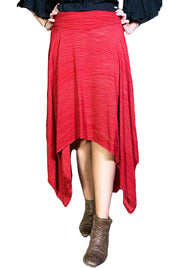 Renaissance skirt Fairy hem skirt Wine Red