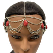 Chainmail Head Jewelry Forehead jewelry Indian Tika