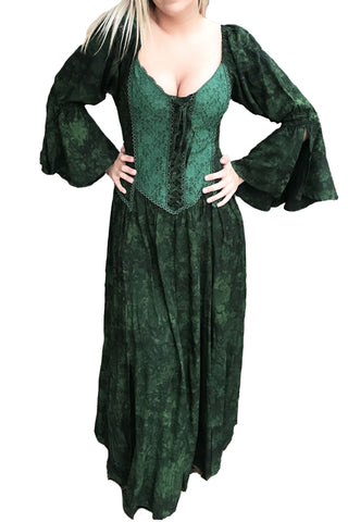 Renaissance Dress Victorian Dress green