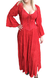 Renaissance Dress Victorian Dress Red