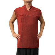 Pirate Renaissance Shirt Sleeveless Red