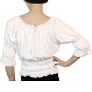 Woman's Pirate Top Renaissance Top Pirate Shirt back view