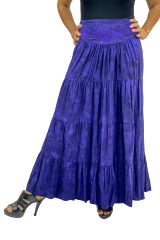 Renaissance hoop skirt with elastic waist Purple