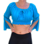 Gypsy top renaissance top turquoise