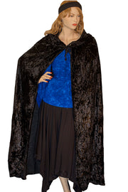 Renaissance Cloak cape Hooded cloak black