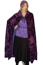 Renaissance Cloak cape Hooded cloak  purple