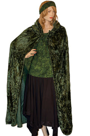 Renaissance Cloak cape Hooded cloak green