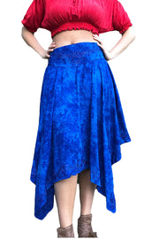 Renaissance Skirt Fairy Hem Skirt Blue