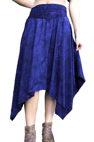 Renaissance Skirt Fairy Hem Skirt Purple