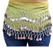 Zumba Coin Scarf Belly Dance Coin belt Back view